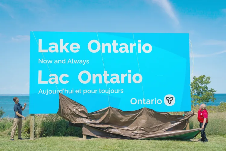 Canada answers Trump move with giant ‘Lake Ontario’ billboard